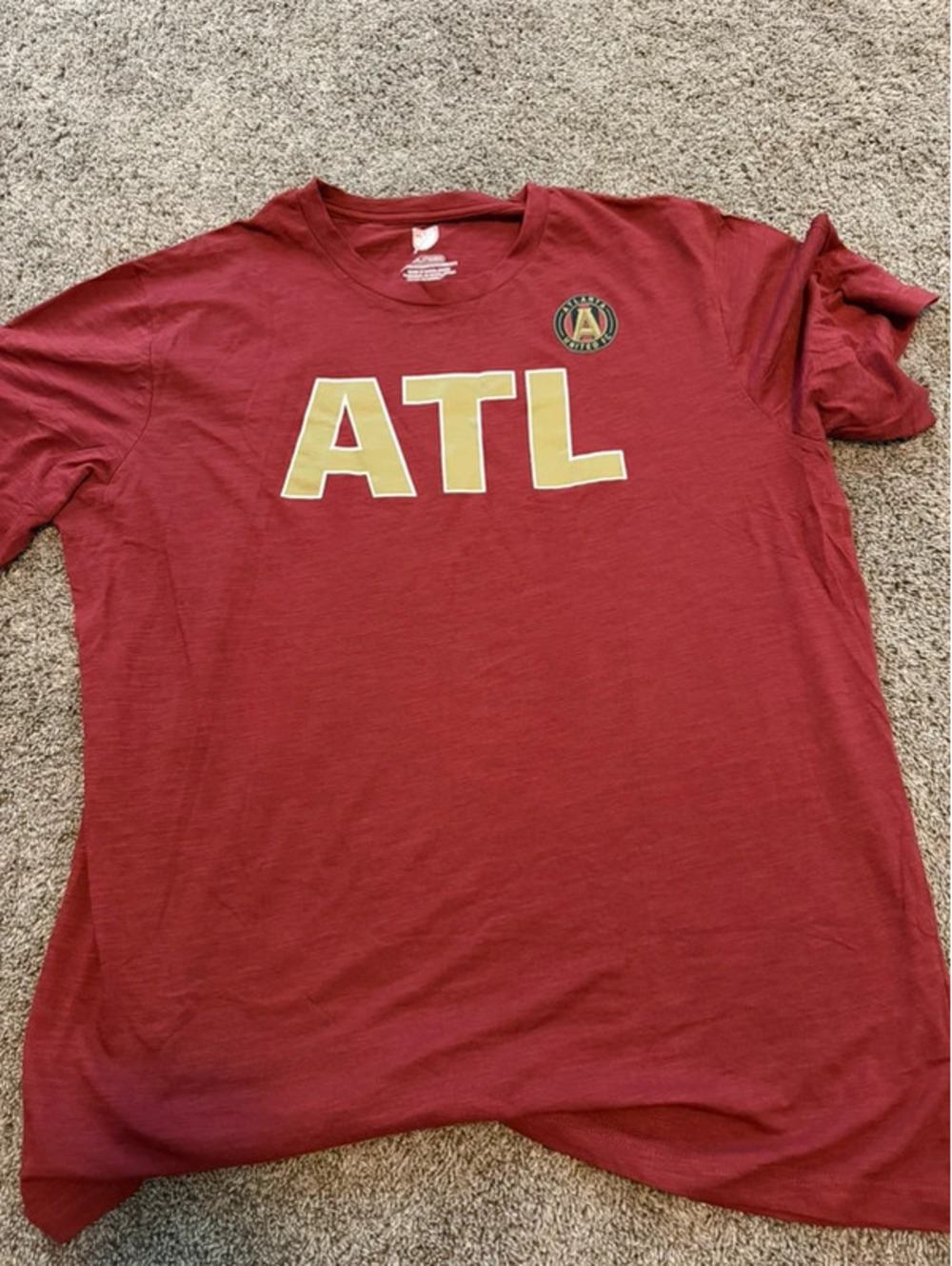 ATL Atlanta United Tee - Maroon with Gold Logo